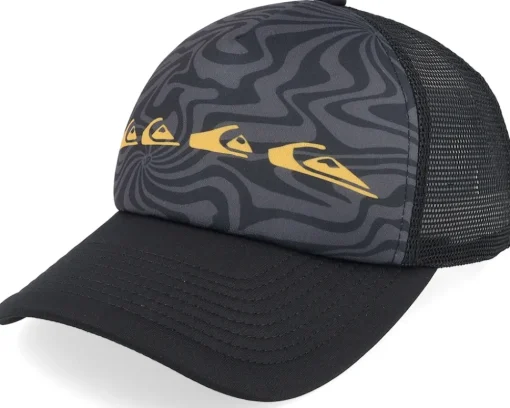 Kids-Quiksilver Kids Emu Coop Jet Black Trucker -