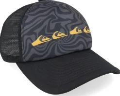 Kids-Quiksilver Kids Emu Coop Jet Black Trucker -