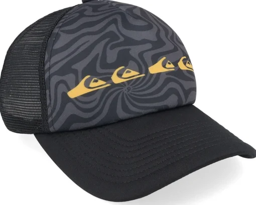 Kids-Quiksilver Kids Emu Coop Jet Black Trucker -