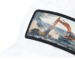 Sale Calza Pennello Kids Excavator Velvet Trucker - White