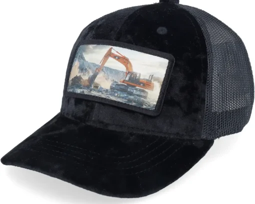 Sale Calza Pennello Kids Excavator Velvet Trucker - White
