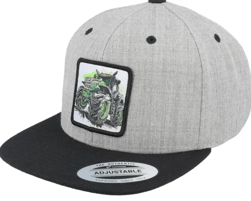 Sale Kiddo Cap Kids Extreme Tractor Grey/Black Snapback -