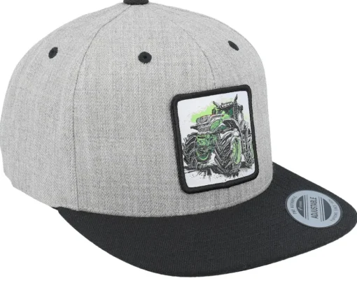 Sale Kiddo Cap Kids Extreme Tractor Grey/Black Snapback -