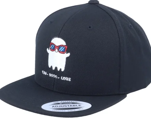 Fashion Kiddo Cap Kids Fab-Booo-Lous Ghost Black Snapback -