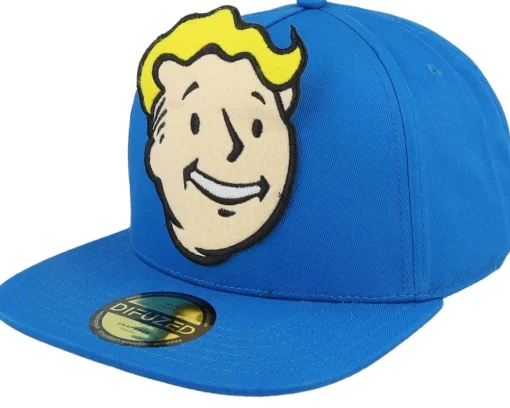 Clearance Difuzed Kids Fallout 4 Vault Novelty Cap Blue Strapback -