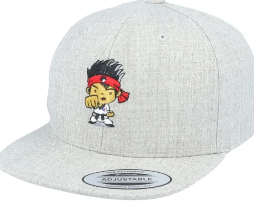 Snapback | Kids-Kiddo Cap Kids Fighter Kid Heather Grey Snapback -