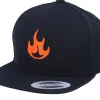 Snapback | Kids-Kiddo Cap Kids Fire Black Snapback -