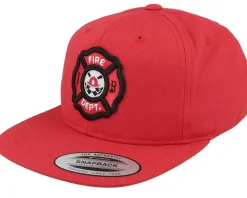 Snapback | Kids-Kiddo Cap Kids Fire Fighter Junior 3d Patch Red Snapback -