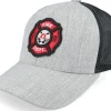 Kids-Kiddo Cap Kids Fire Fighter Junior 3d Patch Heather Grey/Black Trucker -