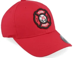 Kids-Kiddo Cap Kids Fire Fighter Junior 3d Patch Red Flexfit -