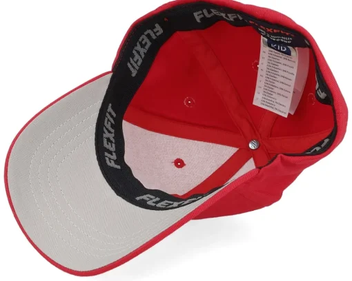 Kids-Kiddo Cap Kids Fire Fighter Junior 3d Patch Red Flexfit -