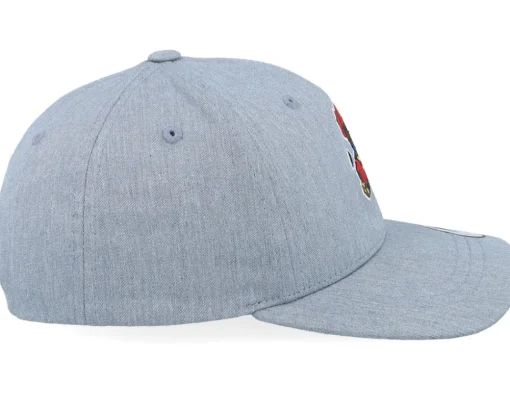 Clearance Kiddo Cap Kids Fire Fighter Teddy Heather Grey Adjustable -