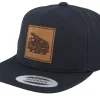 Kids-Kiddo Cap Kids Fire Truck Engraved Patch Black Snapback -