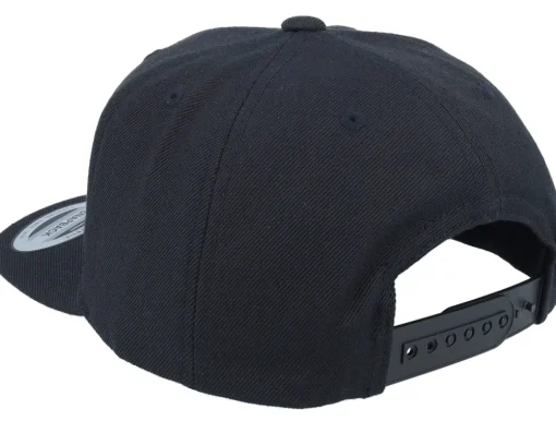 Kids-Kiddo Cap Kids Fire Truck Engraved Patch Black Snapback -