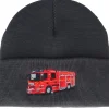 Kids-Kiddo Cap Kids Fire Truck Graphite Grey Cuff -