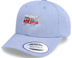 New Kiddo Cap Kids Fire Truck Heather Grey Adjustable -