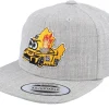 Snapback | Kids-Kiddo Cap Kids Fish Racing Car Kids Heather Snapback - Grey