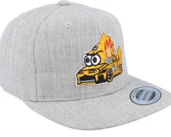 Snapback | Kids-Kiddo Cap Kids Fish Racing Car Kids Heather Snapback - Grey