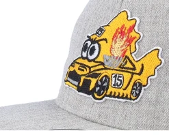 Snapback | Kids-Kiddo Cap Kids Fish Racing Car Kids Heather Snapback - Grey