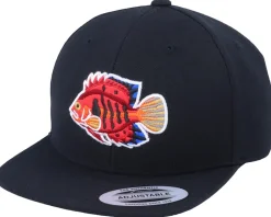 Kids-Kiddo Cap Kids Flame Angel Fish Black Snapback -