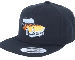 Snapback-Kiddo Cap Kids Flaming Car Black Snapback -