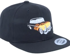 Snapback-Kiddo Cap Kids Flaming Car Black Snapback -