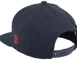 Kids-Critiql Hit Kids Flaming Fire Dragon Black Snapback -