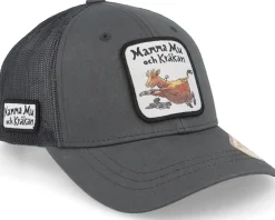 Hot Mamma Mu & Kråkan Kids Flyger Dark Grey Trucker -