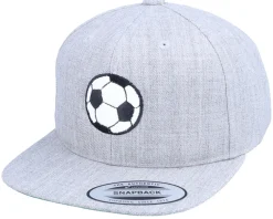 Discount Forza Kids Football Applique Heather Grey Snapback -
