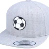 Snapback-Forza Kids Football Applique Heather Grey Snapback -