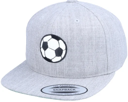 Snapback-Forza Kids Football Applique Heather Grey Snapback -