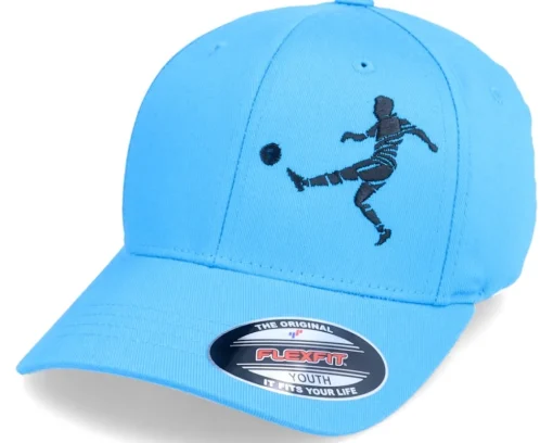 Best Forza Kids Football Player Kick Ocean Blue Flexfit -