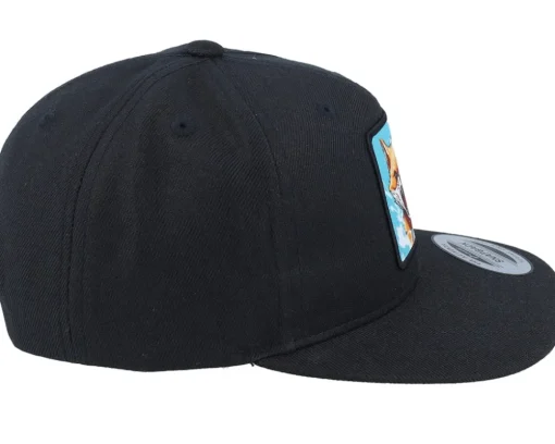 Kids-Kiddo Cap Kids Fox Action Patch Black Snapback -