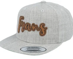 Snapback-Kiddo Cap Kids Frans Engraved Patch Heather Snapback - Grey