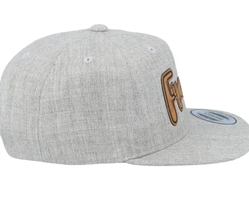 Snapback-Kiddo Cap Kids Frans Engraved Patch Heather Snapback - Grey
