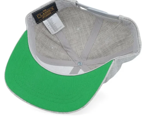 Snapback-Kiddo Cap Kids Frans Engraved Patch Heather Snapback - Grey