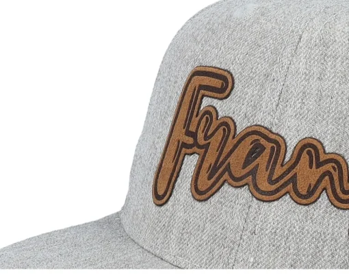 Snapback-Kiddo Cap Kids Frans Engraved Patch Heather Snapback - Grey