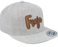Fashion Kiddo Cap Kids Freja Engraved Patch Heather Snapback - Grey