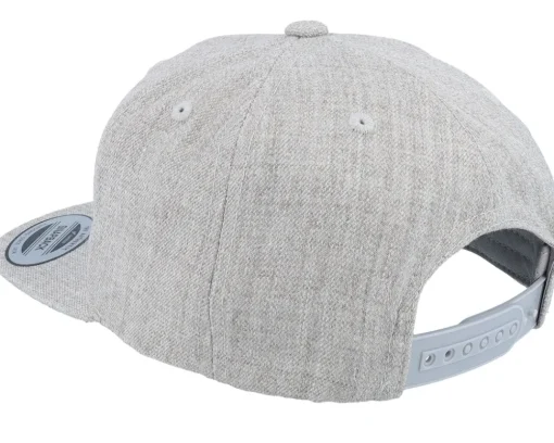 Fashion Kiddo Cap Kids Freja Engraved Patch Heather Snapback - Grey