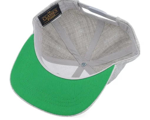 Fashion Kiddo Cap Kids Freja Engraved Patch Heather Snapback - Grey