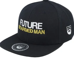 Clearance Bearded Man Kids Future Black Snapback -