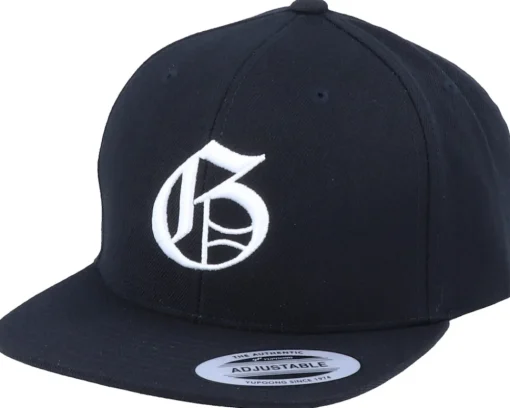 Hot Kiddo Cap Kids G Letter 3D Black Snapback -