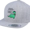 Snapback-Kiddo Cap Kids Gangstasaurus Heather Grey Snapback -