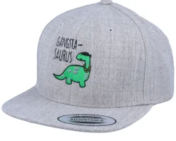 Snapback-Kiddo Cap Kids Gangstasaurus Heather Grey Snapback -
