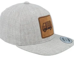 Snapback-Kiddo Cap Kids Garbage Truck Engraved Patch Heather Grey -