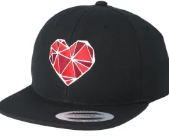 Fashion Kiddo Cap Kids Geometric Heart Black Kids Snapback -