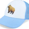Kids-Kiddo Cap Kids Geometry Capybara Skyblue/White Foam Trucker - White, Blue