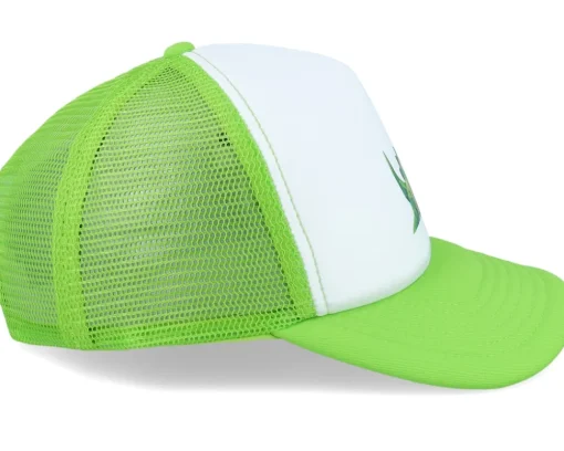 Kids-Kiddo Cap Kids Geometry Dinosaur Limegreen/White Foam Trucker - Green, White