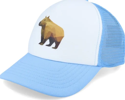 Kids-Kiddo Cap Kids Geometry Dinosaur Limegreen/White Foam Trucker - Green, White