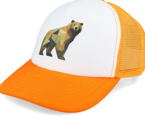 Kids-Kiddo Cap Kids Geometry Dinosaur Limegreen/White Foam Trucker - Green, White